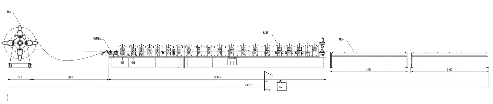 steel angle roll forming machine